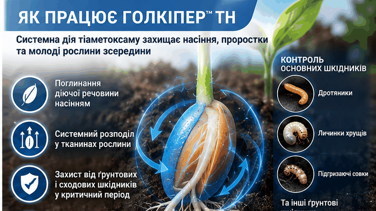 Голкіпер, ТН — культури та цільові об’єкти