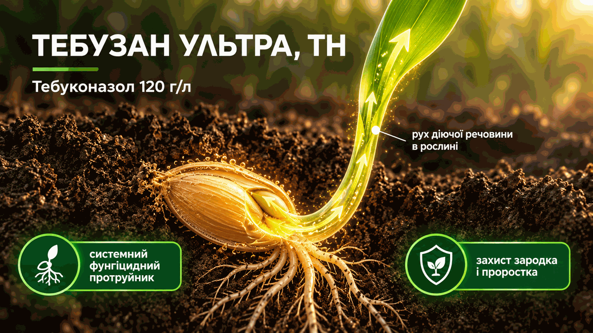 Тебузан Ультра: механізм дії тебуконазолу на грибні інфекції насіння
