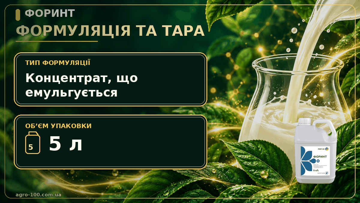 Форинт, КЕ — застосування на озимій пшениці та несільськогосподарських землях